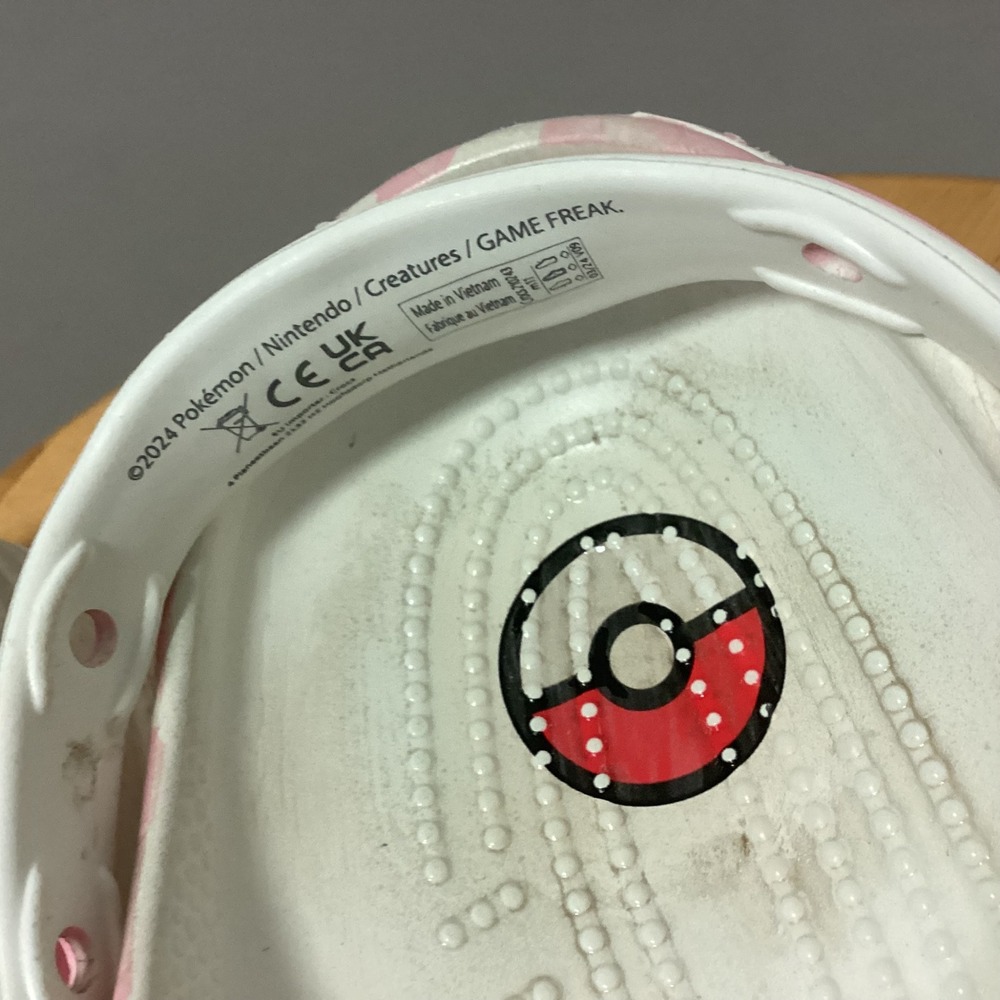 Pokemon Jigglypuff Crocs Pink Marble Swirl ClogsWomen's Size 11 - Picture 3 of 15